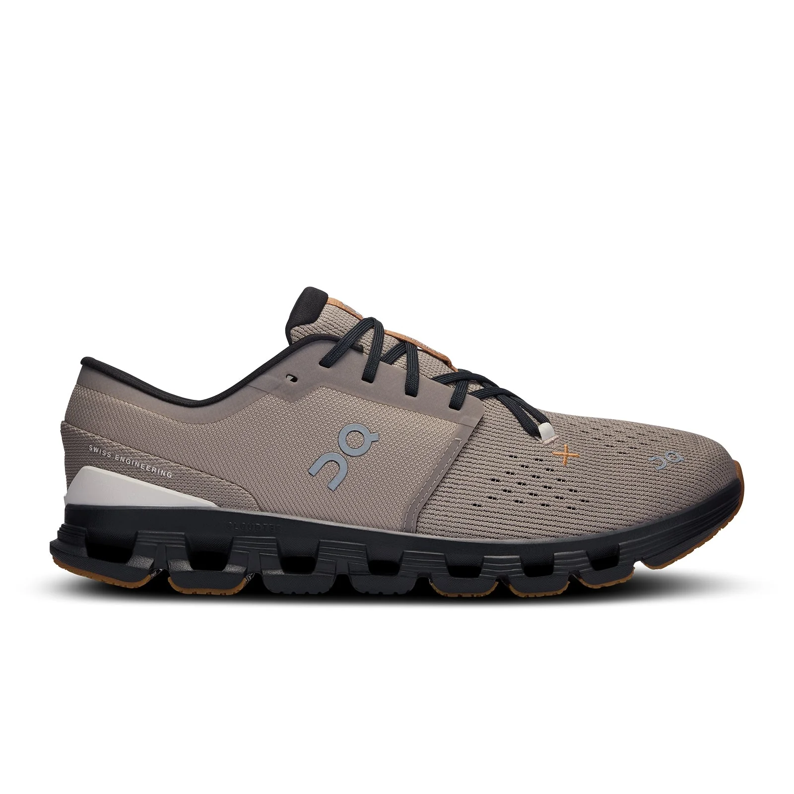Men's On Cloud X 4, Fog/Black, 13 D Medium