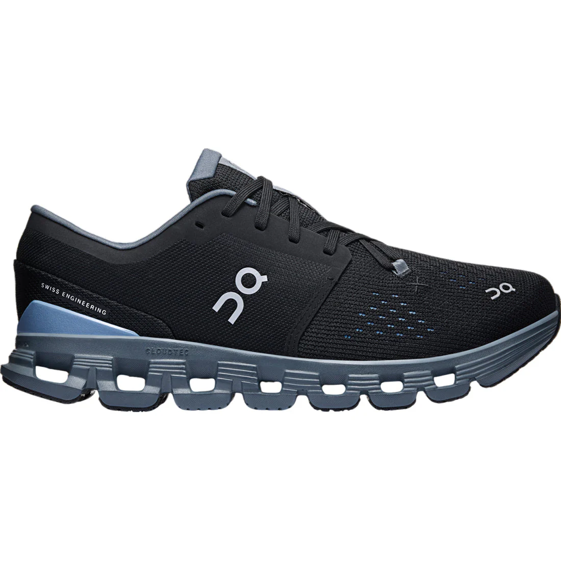 Men's On Cloud X 4, Black/Chambray, 8.5 D Medium