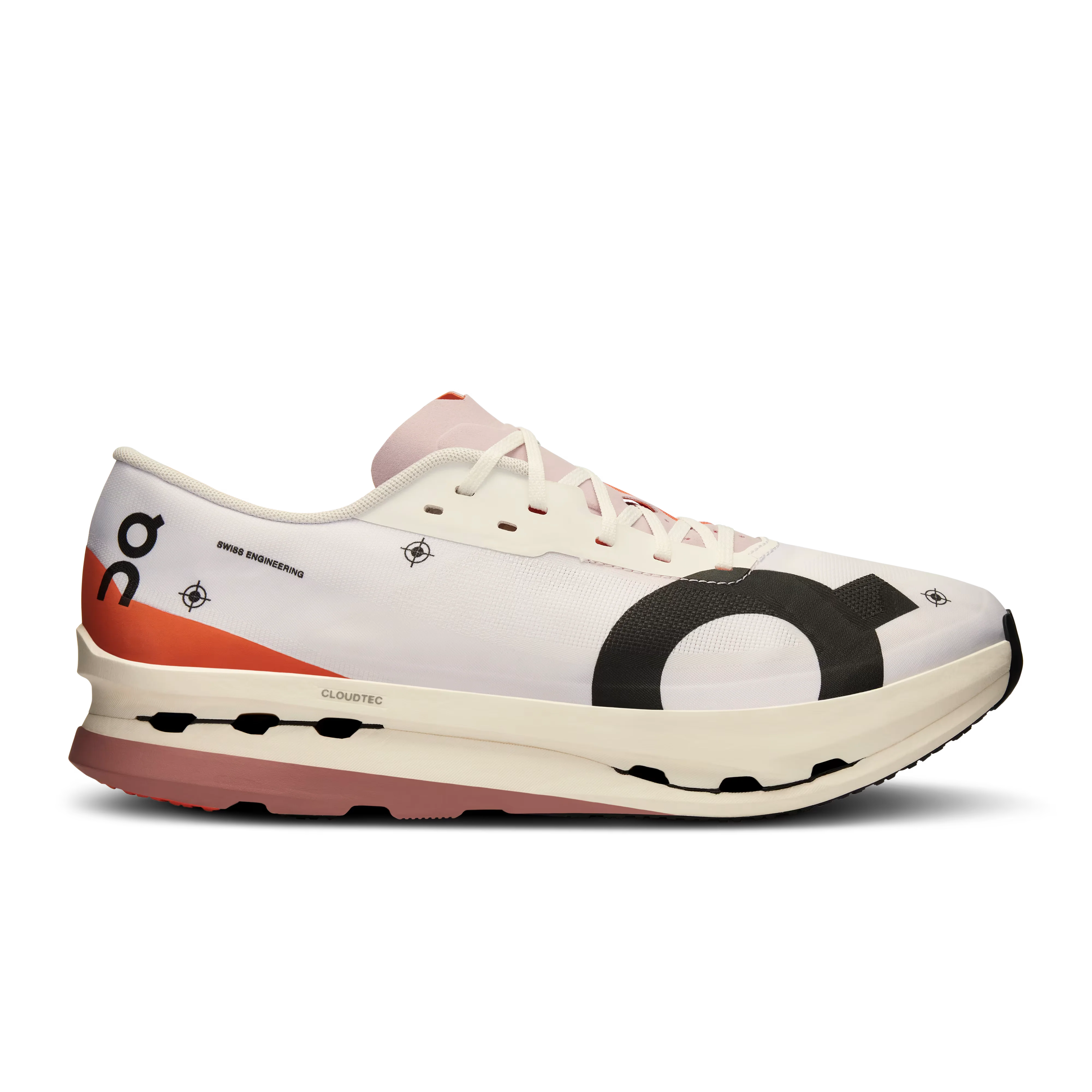 Men's On Cloudboom Echo 3, White/Flame, 10 D Medium