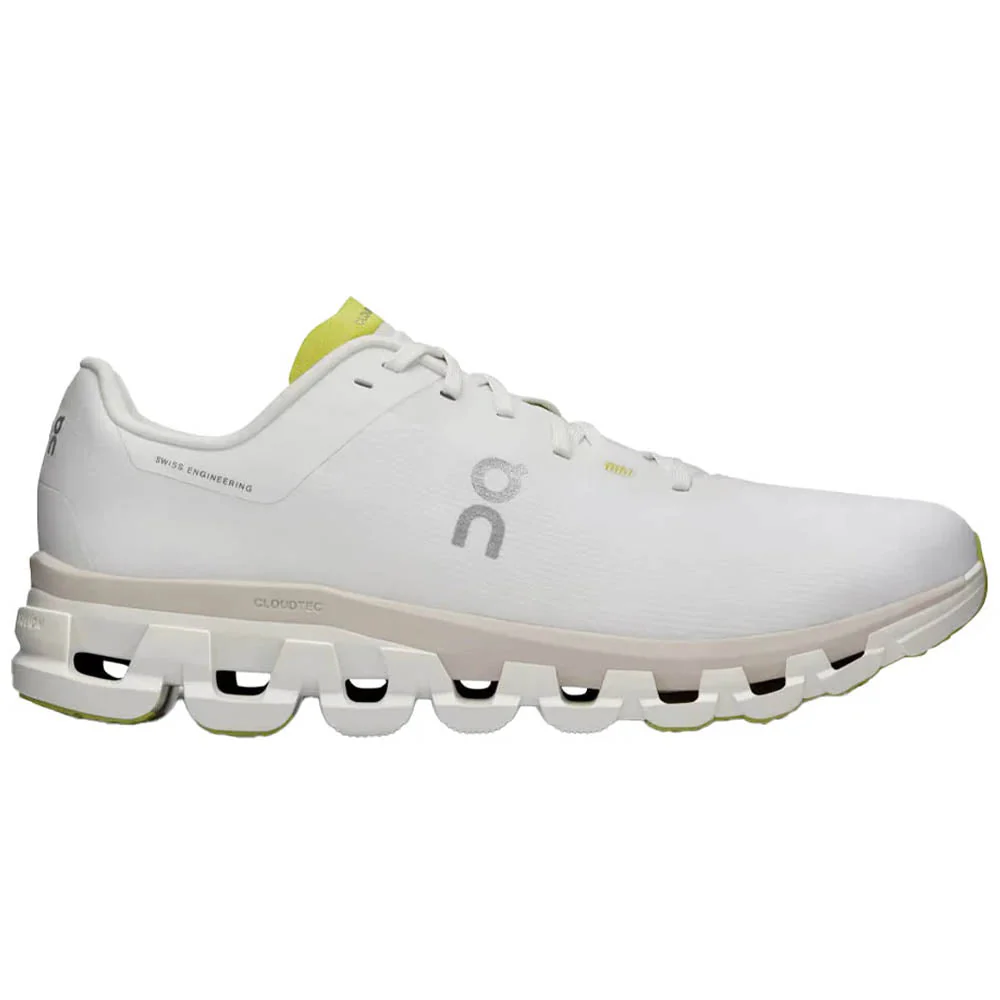 Men's On Cloudflow 4, White/Sand, 8 D Medium