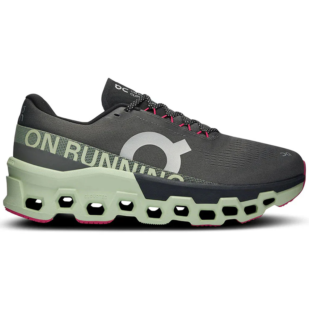 Men's On Cloudmonster 2, Asphalt/Lima, 9.5 D Medium