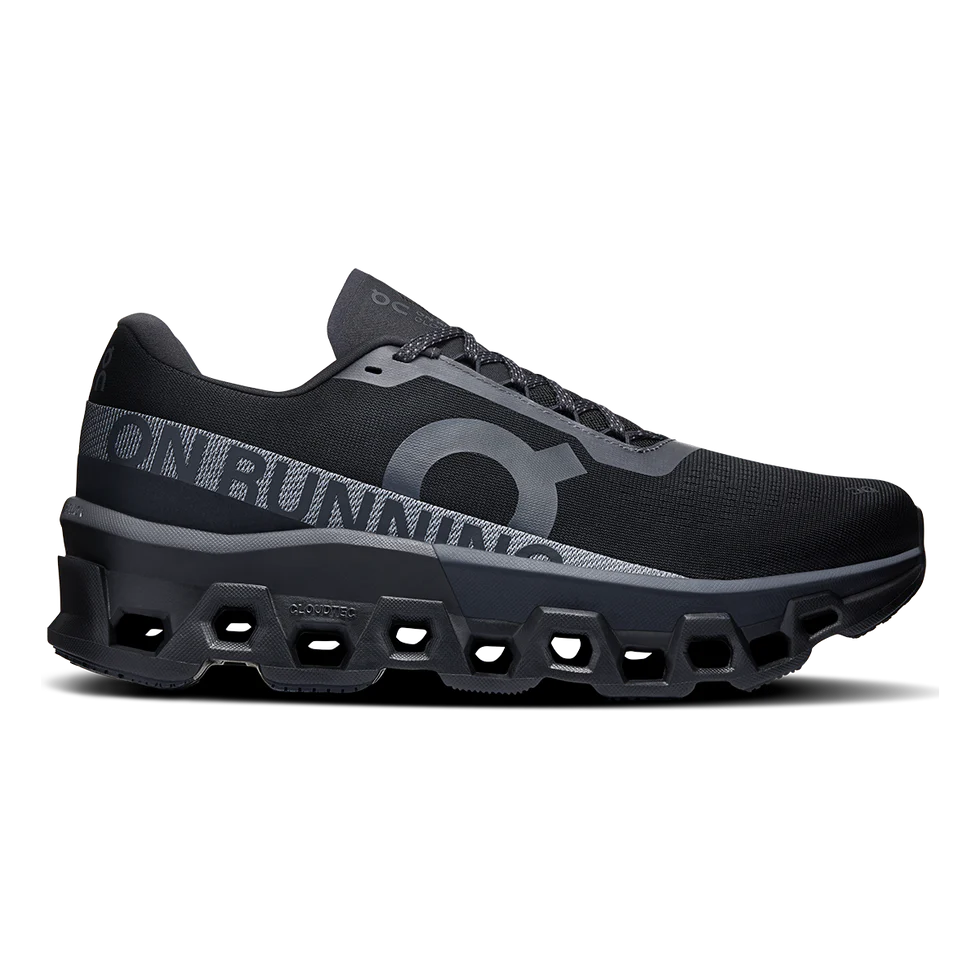 Men's On Cloudmonster 2, Black/Black, 9 D Medium