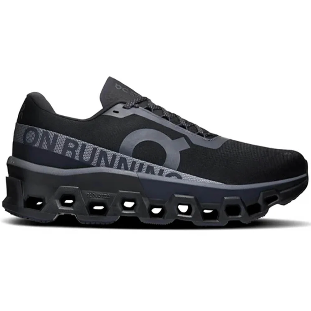 Men's On Cloudmonster 2, Black/Black, 12 D Medium