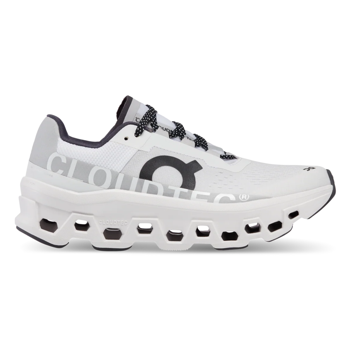 Men's On Cloudmonster, All White, 9 D Medium