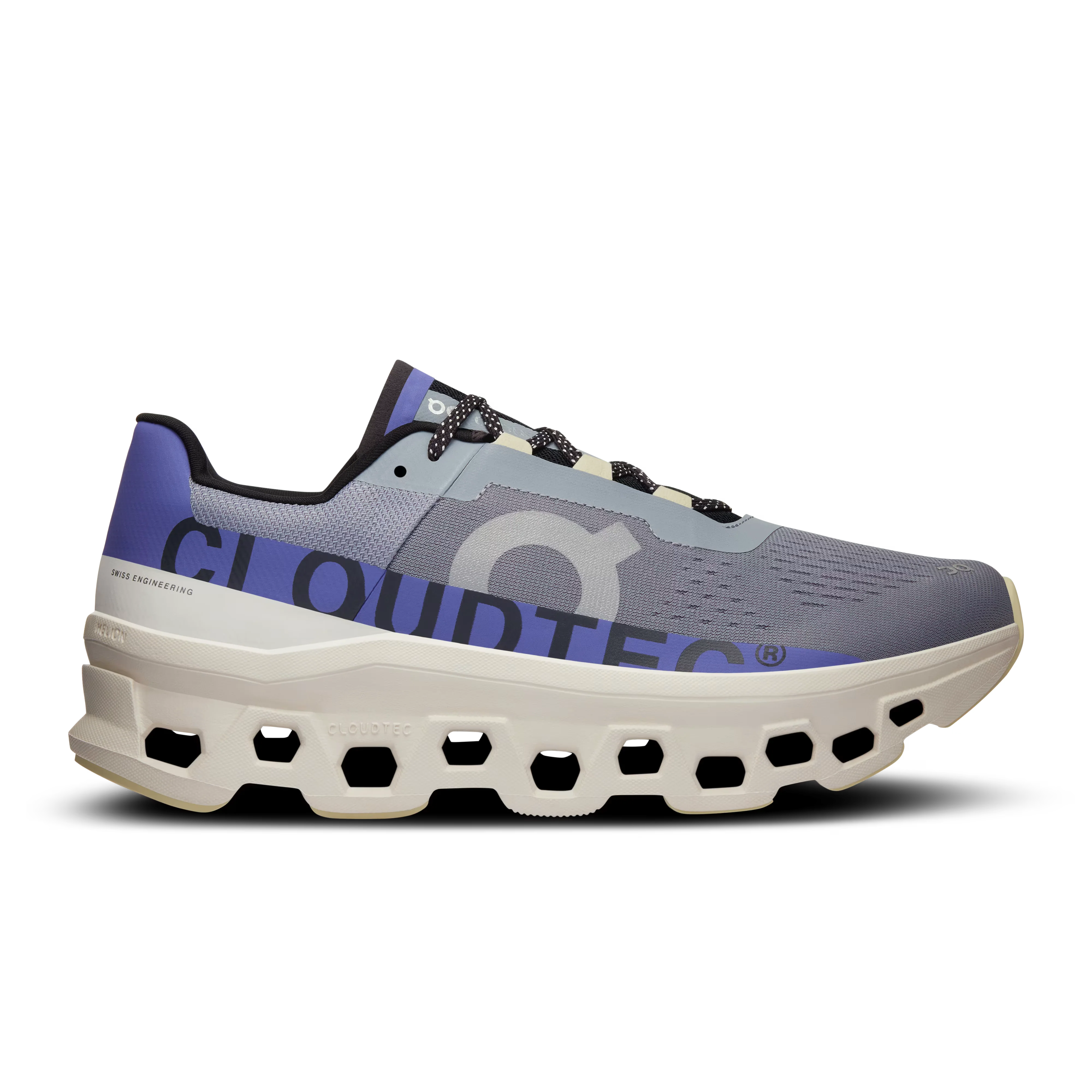 Men's On Cloudmonster, Mist/Blueberry, 9.5 D Medium