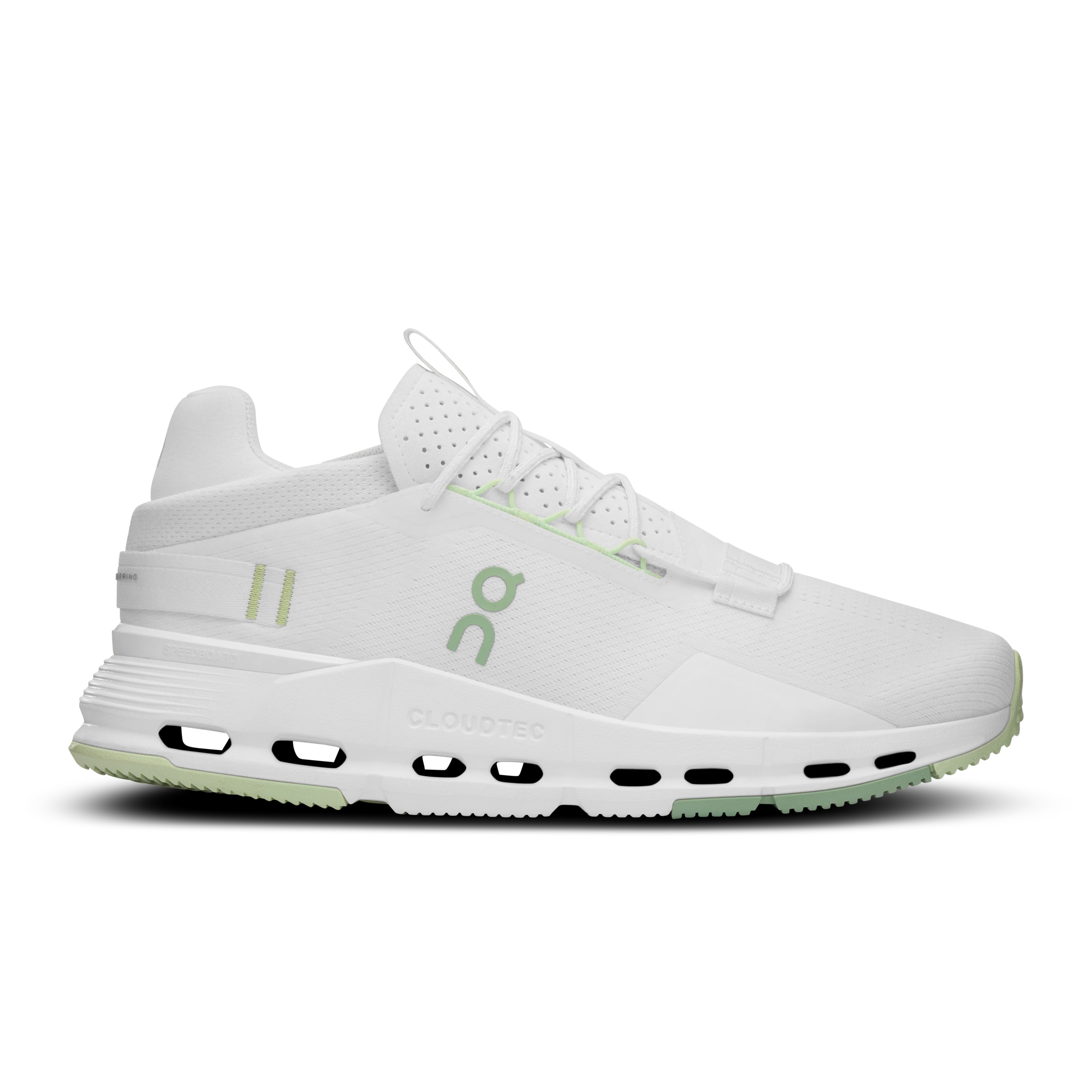 Men's On Cloudnova 2, White/Sage, 7.5 D Medium
