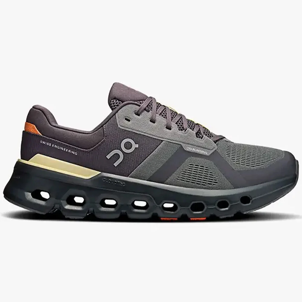 Men's On Cloudrunner 2, Rock/Tangerine, 7.5 D Medium