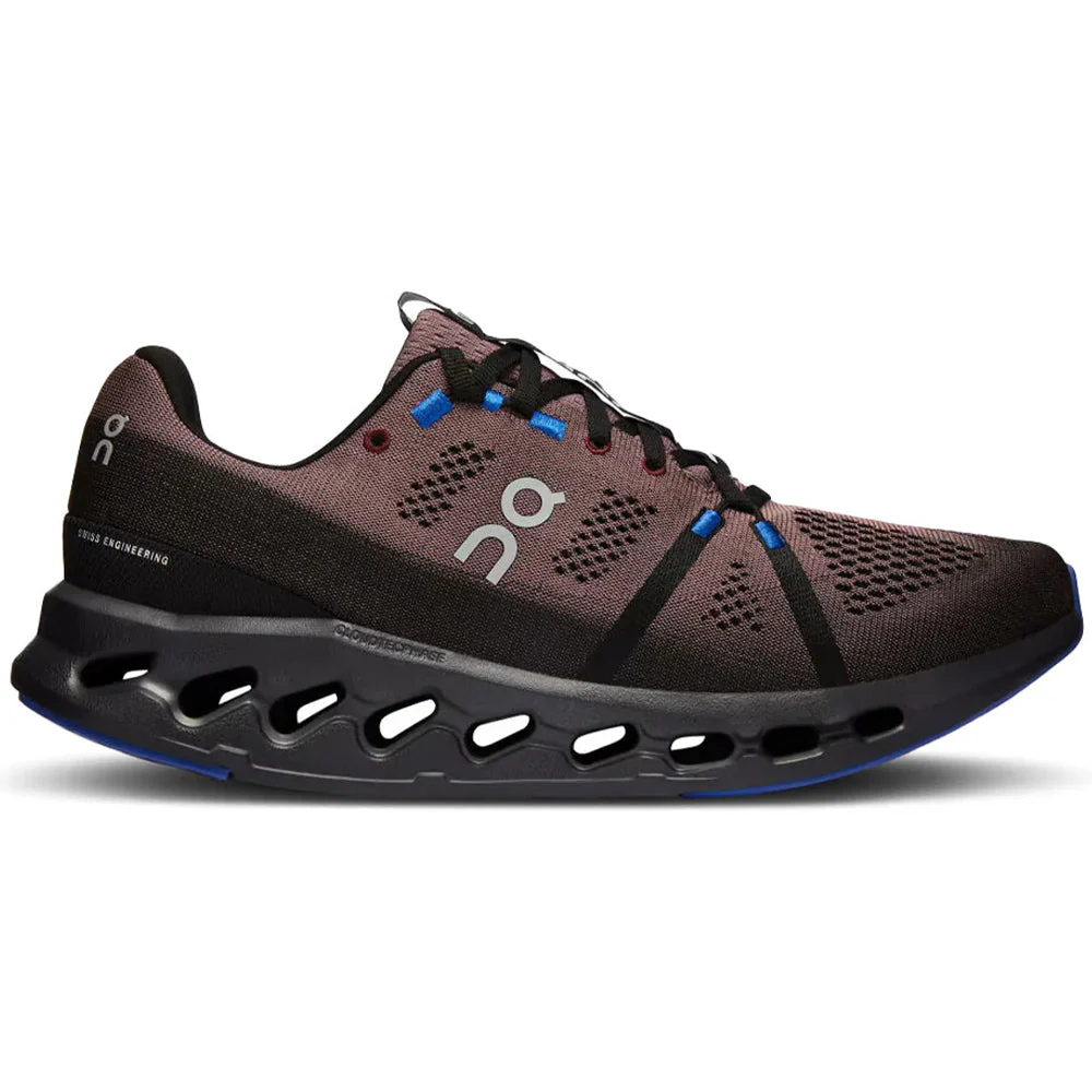 Men's On Cloudsurfer, Black/Cobalt, 9.5 D Medium