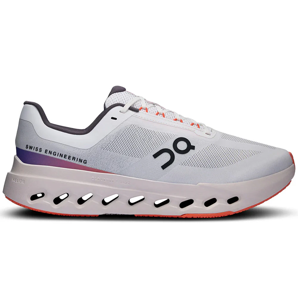 Men's On Cloudsurfer Next, White/Flame, 9.5 D Medium