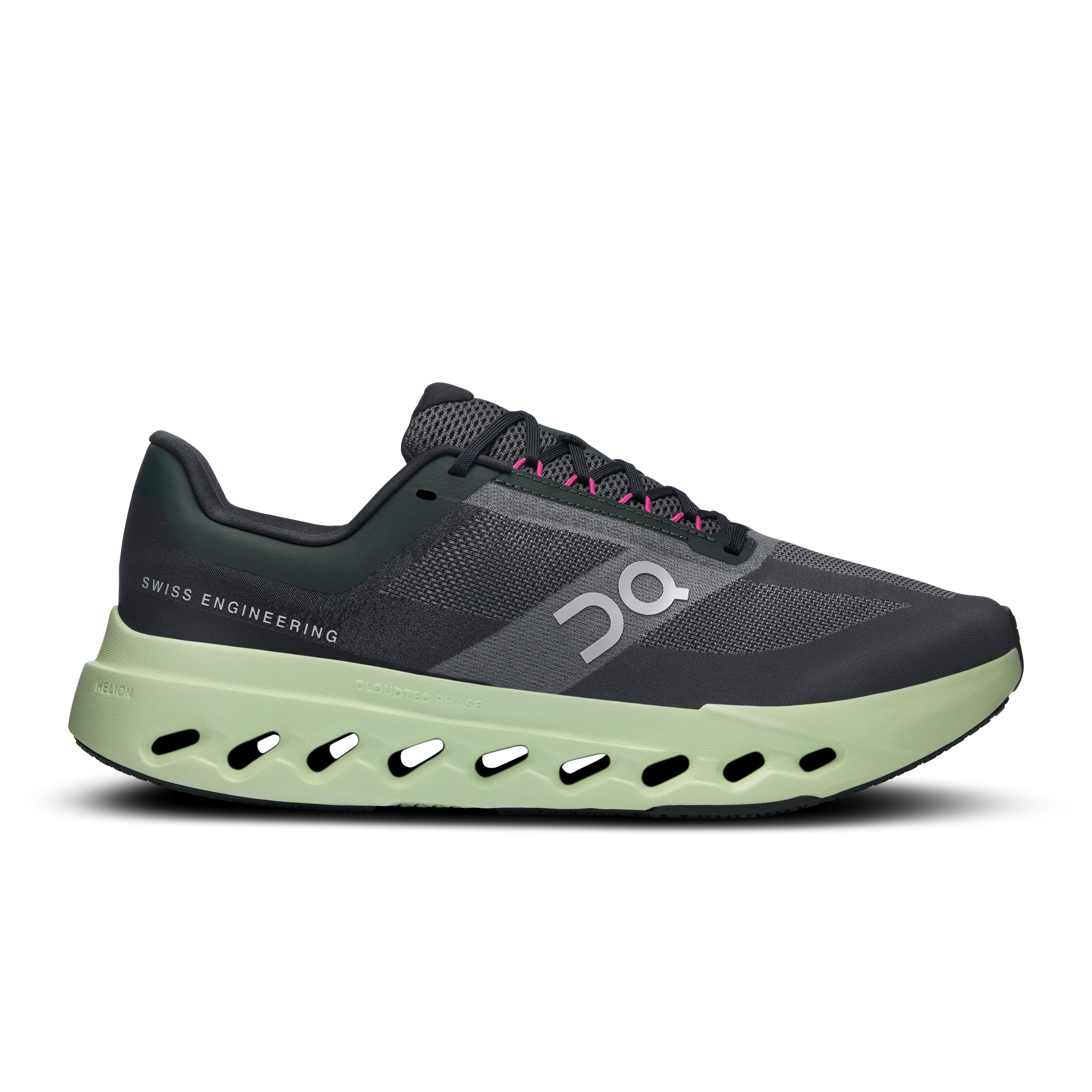 Men's On Cloudsurfer Next, Black/Lima, 11 D Medium
