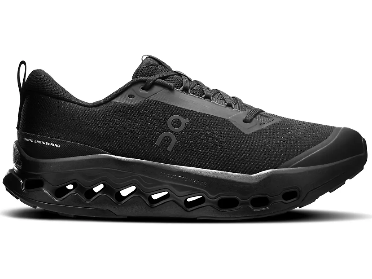 Men's On Cloudsurfer Trail 2, Black/Eclipse, 11.5 D Medium