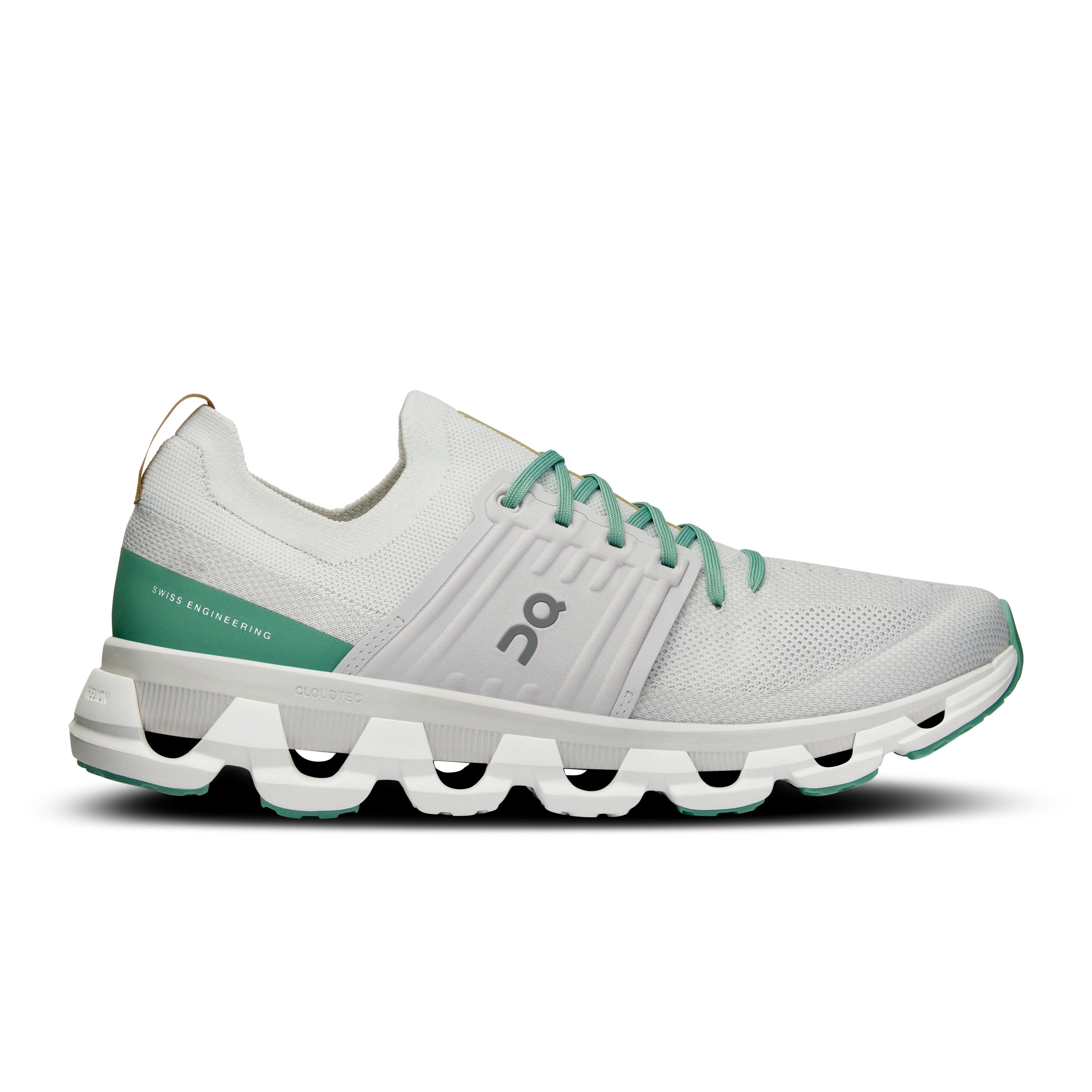 Men's On Cloudswift 3, White/Green, 9.5 D Medium