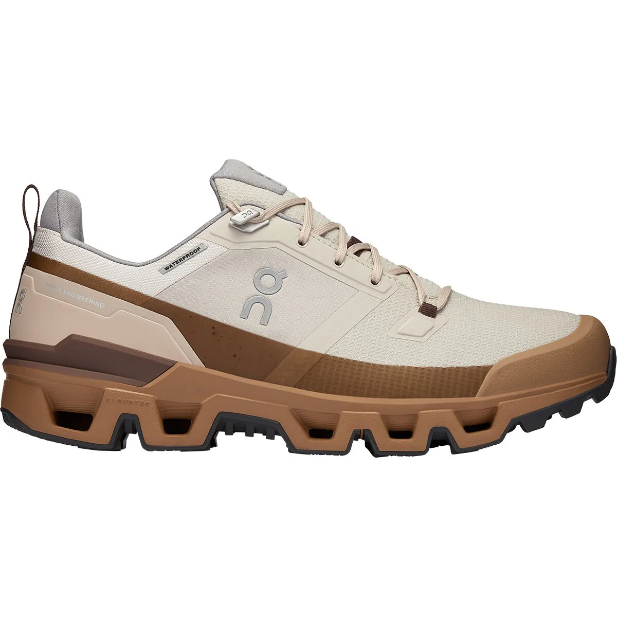 Men's On Cloudwander Waterproof, Pearl/Root, 9 D Medium