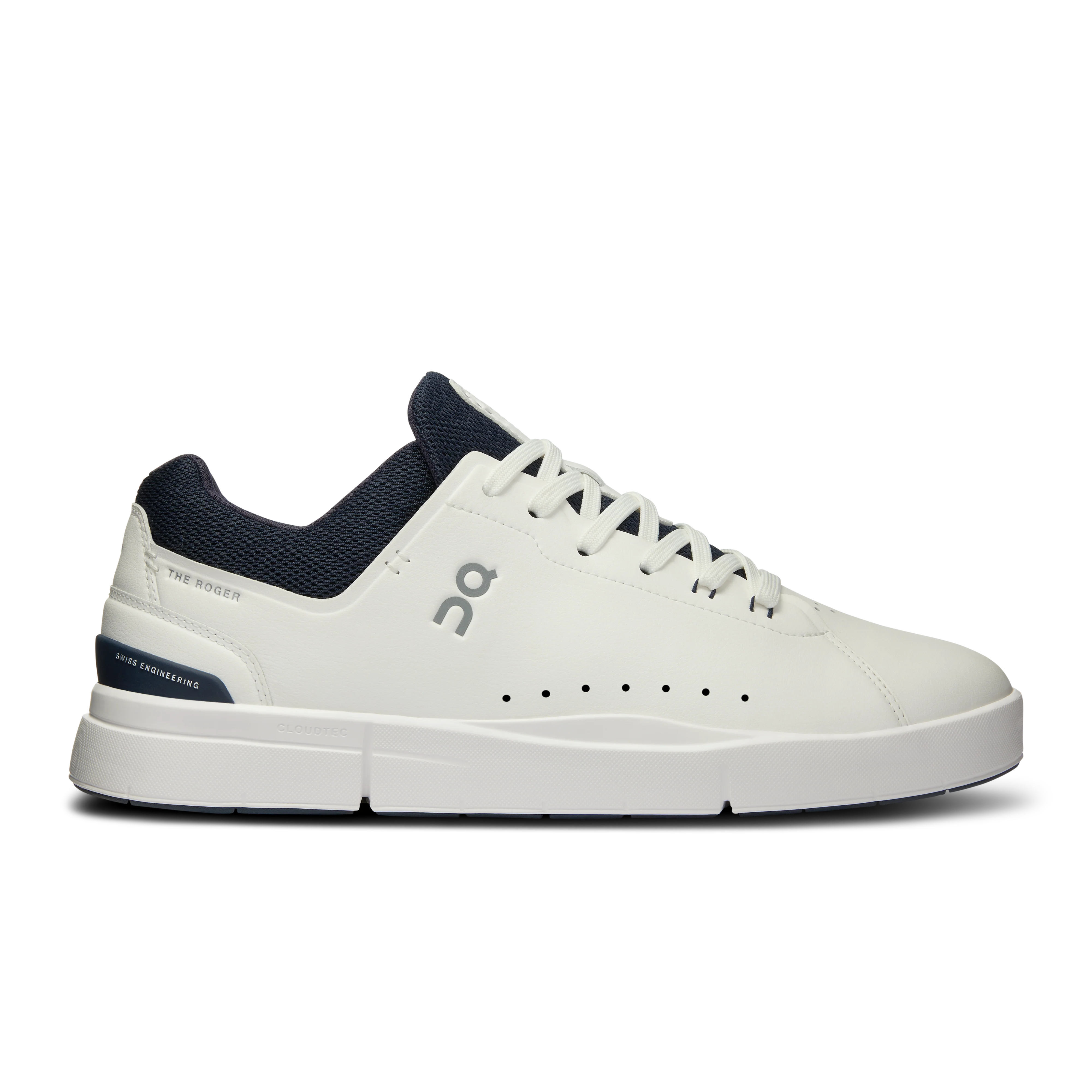 Men's On The Roger Advantage 2, White/Midnight, 7 D Medium