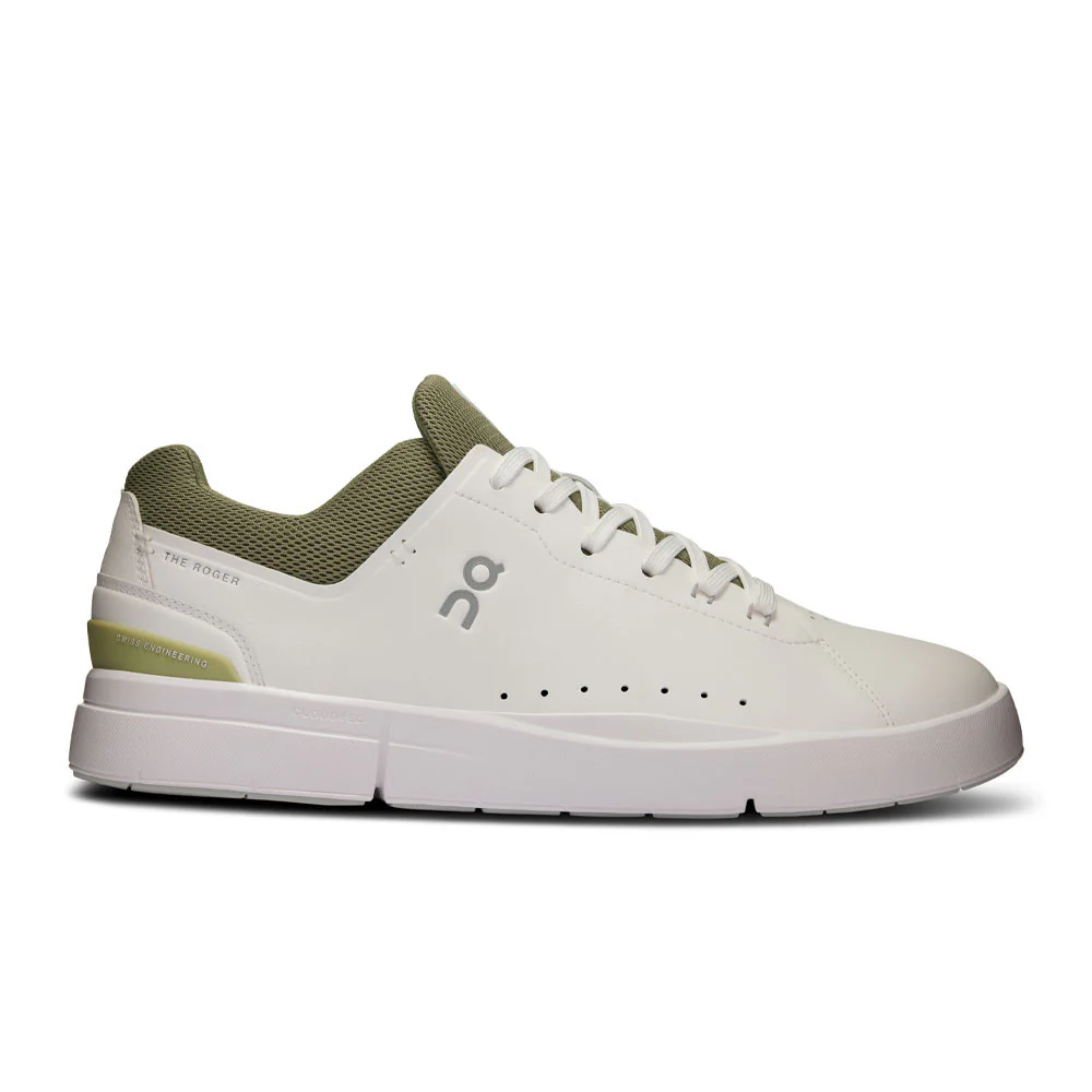 Men's On The Roger Advantage, White/Olive, 9.5 D Medium