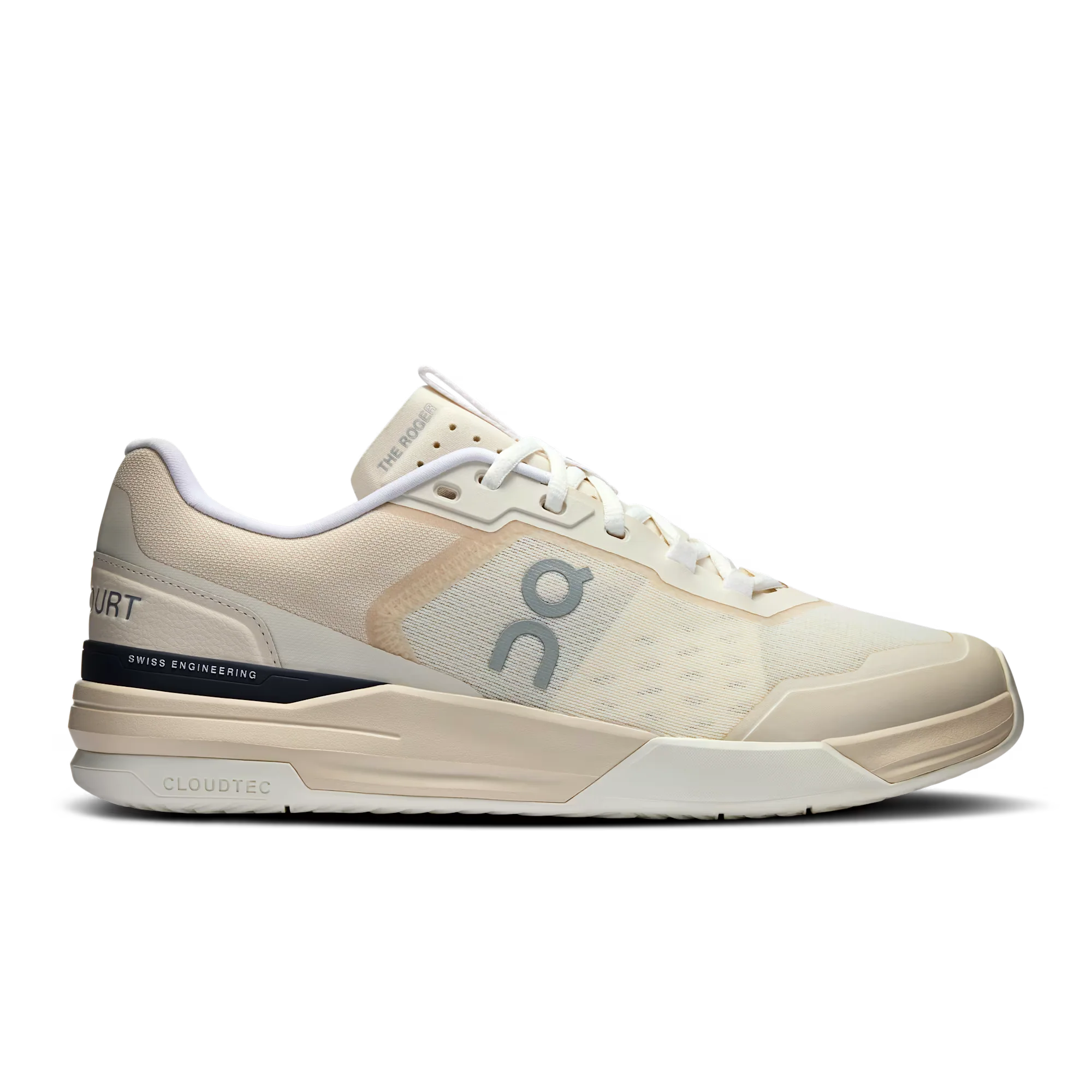 Men's On The Roger Advantage Pro, Cream/Black, 10 D Medium