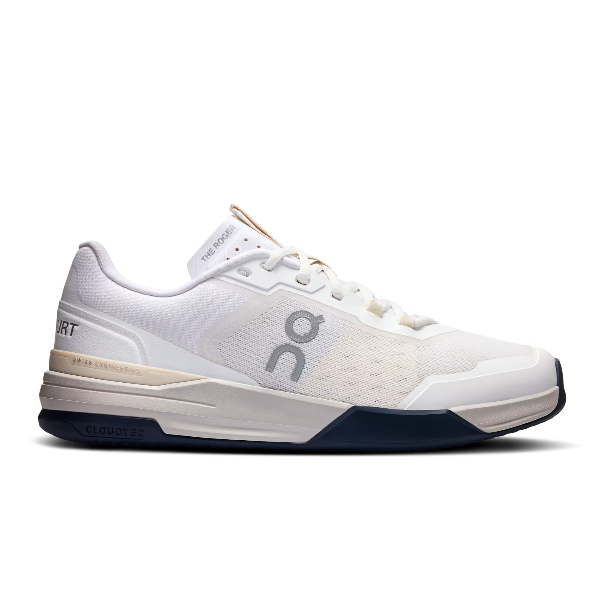 Men's On The Roger Advantage Pro Clay, White/Cream, 11 D Medium