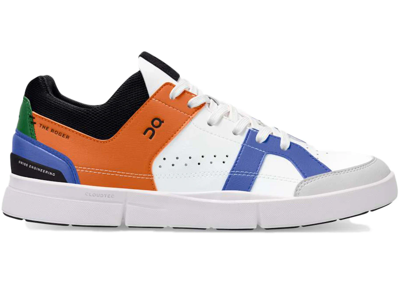 Men's On The Roger Clubhouse, Orange/White, 10.5 D Medium