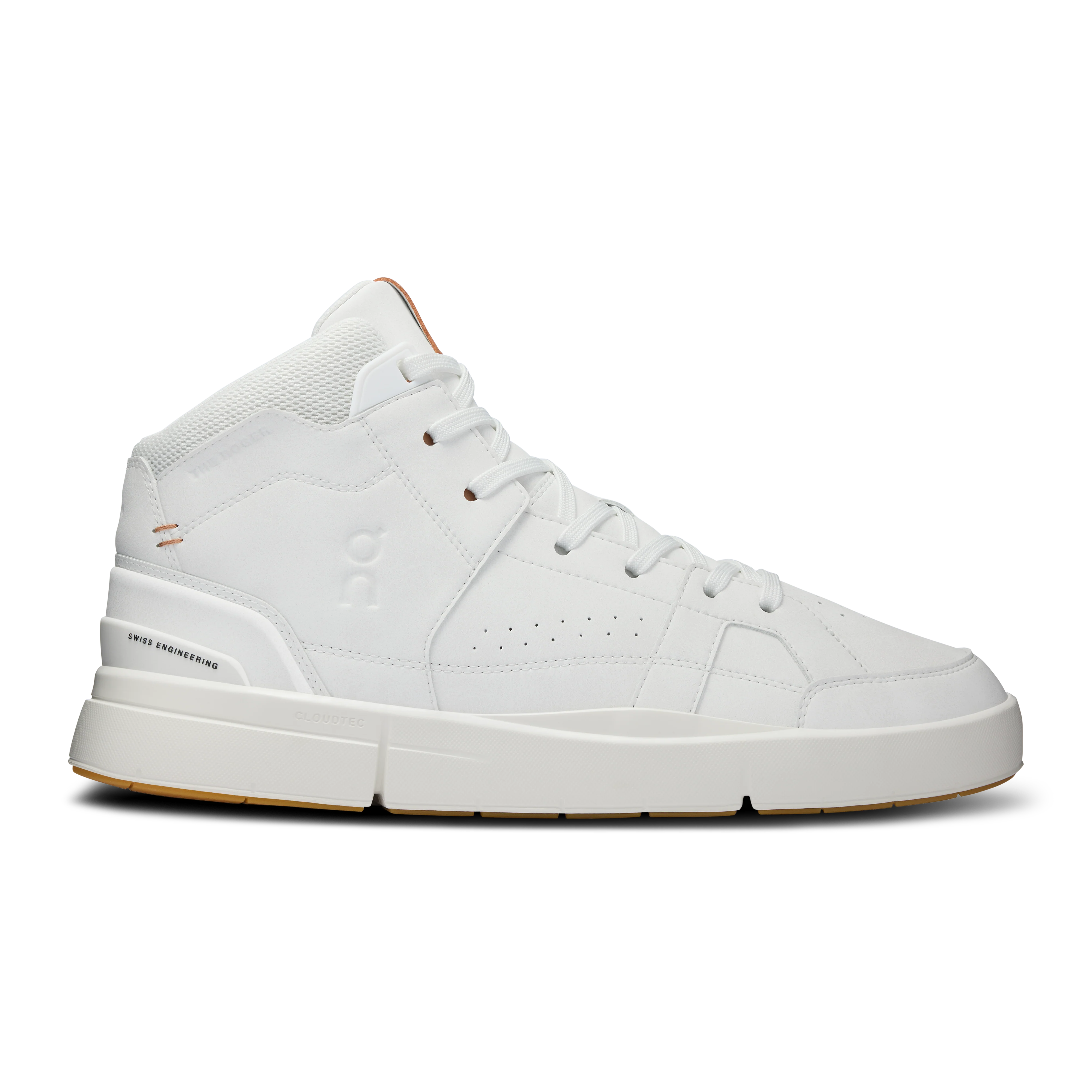 Men's On The Roger Clubhouse Mid 2, White/Sandstone, 9.5 D Medium