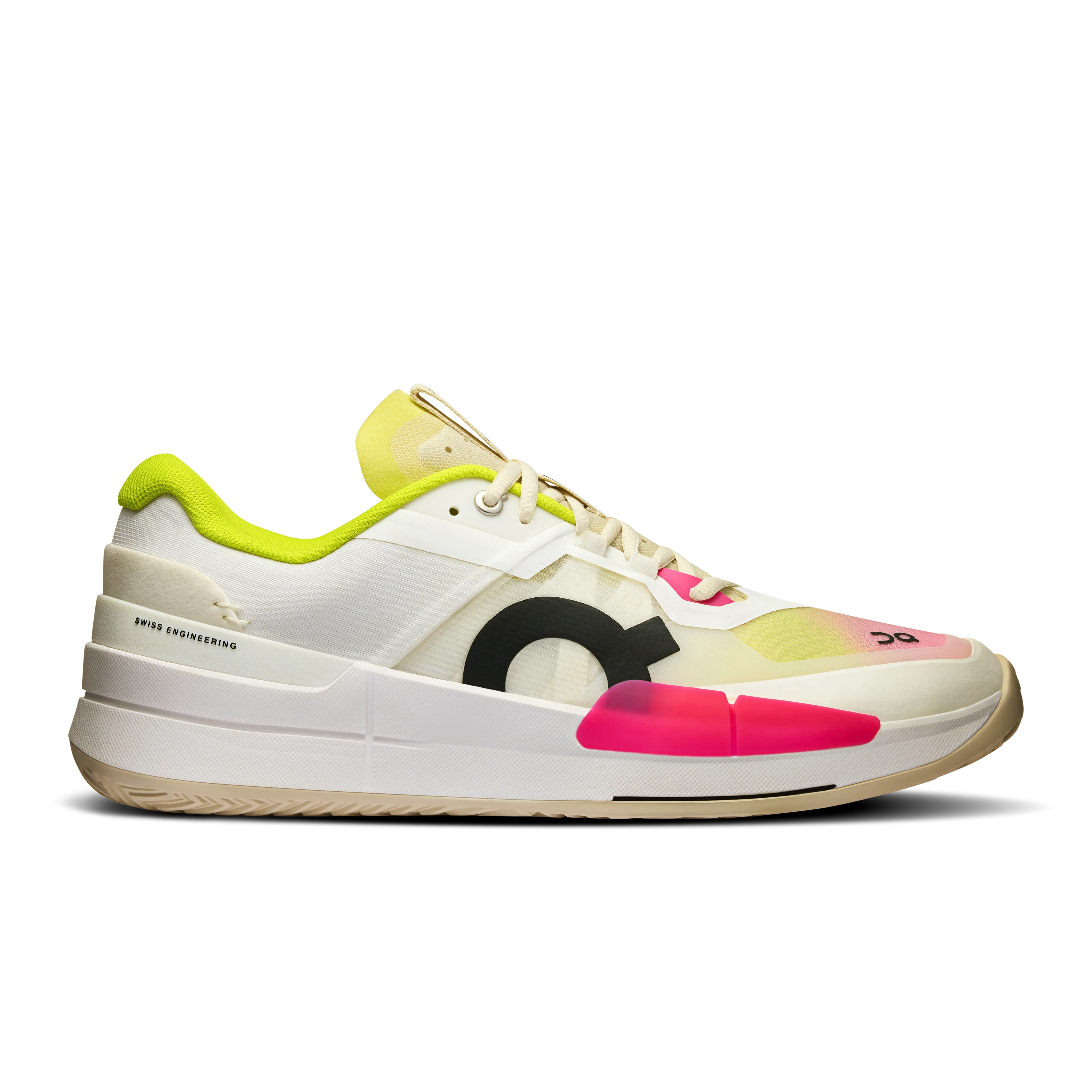 Men's On The Roger Pro 2, White/Lime, 10.5 D Medium