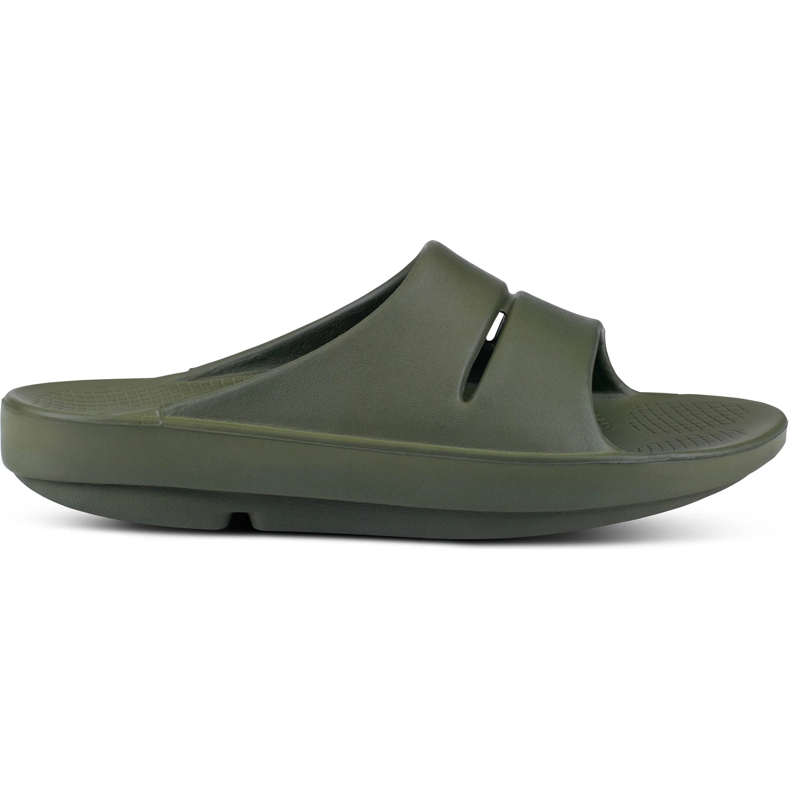 Men's OOFOS OOahh Slide, Forest Green, 7 D Medium