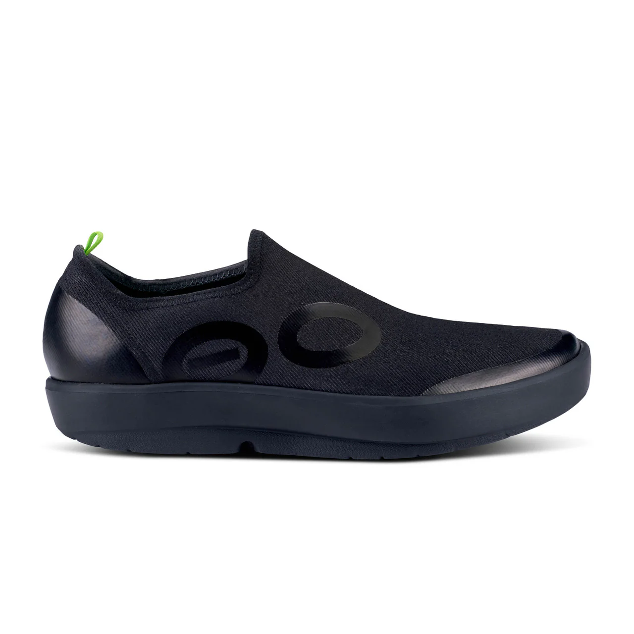 Men's OOFOS OOmg EeZee, Black, 12 D Medium