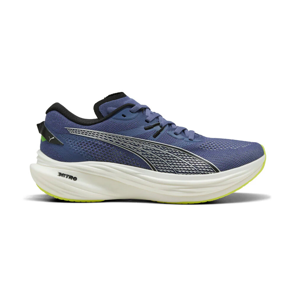Men's Puma Deviate Nitro 3, Blue Crystal/Puma Black, 9 D Medium