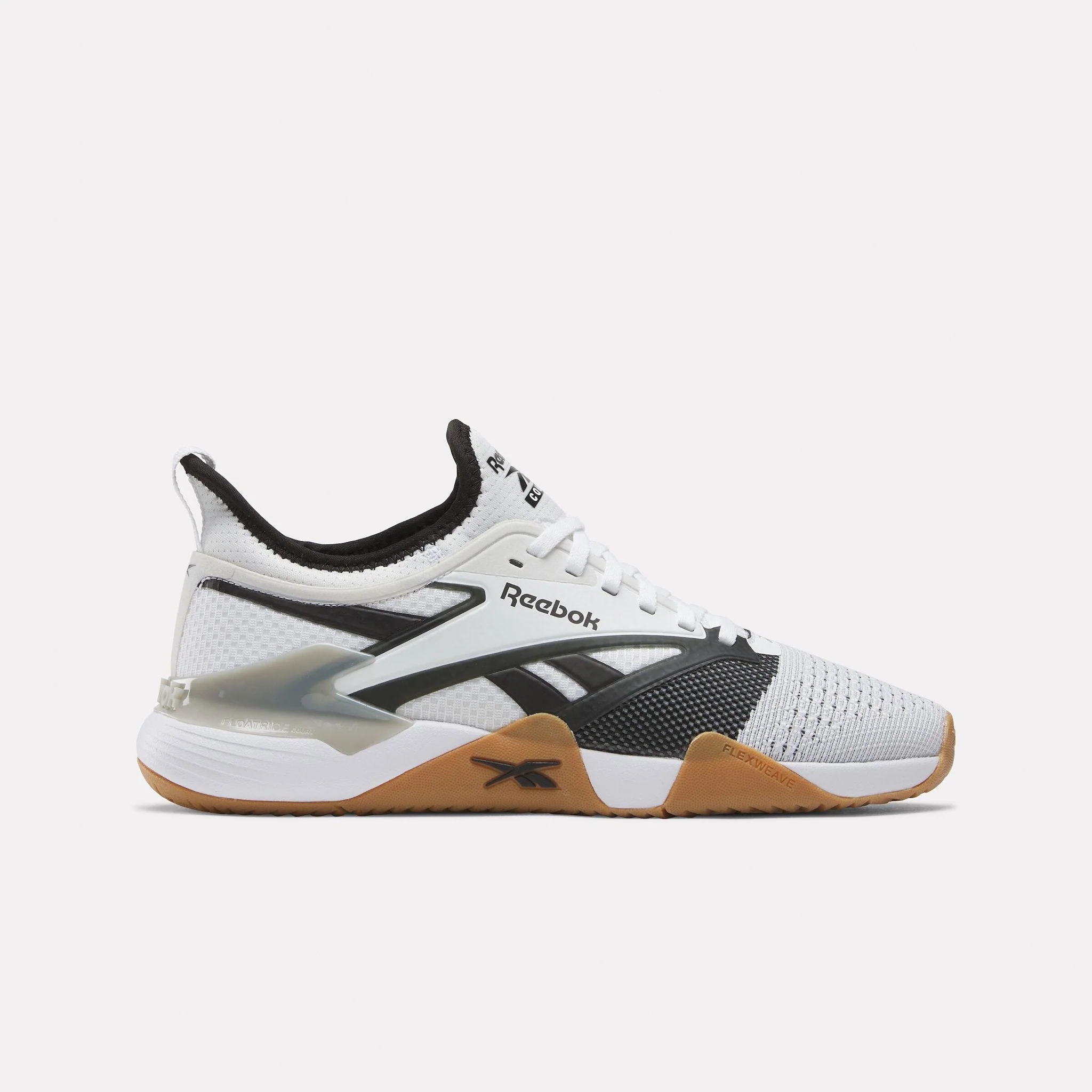 Men's Reebok Nano Court, White/Black/Grey, 10 D Medium