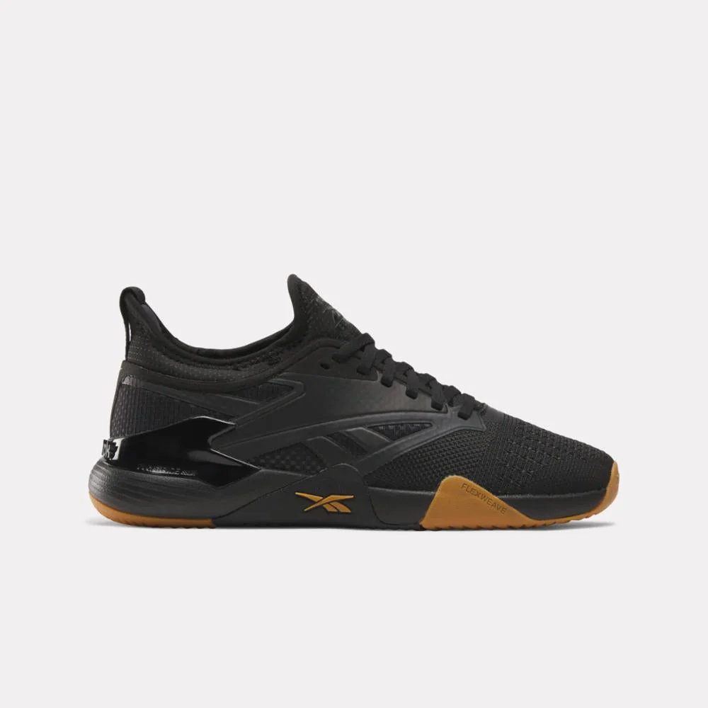 Men's Reebok Nano Court, Black/Grey 6/Heritage Gold, 10 D Medium