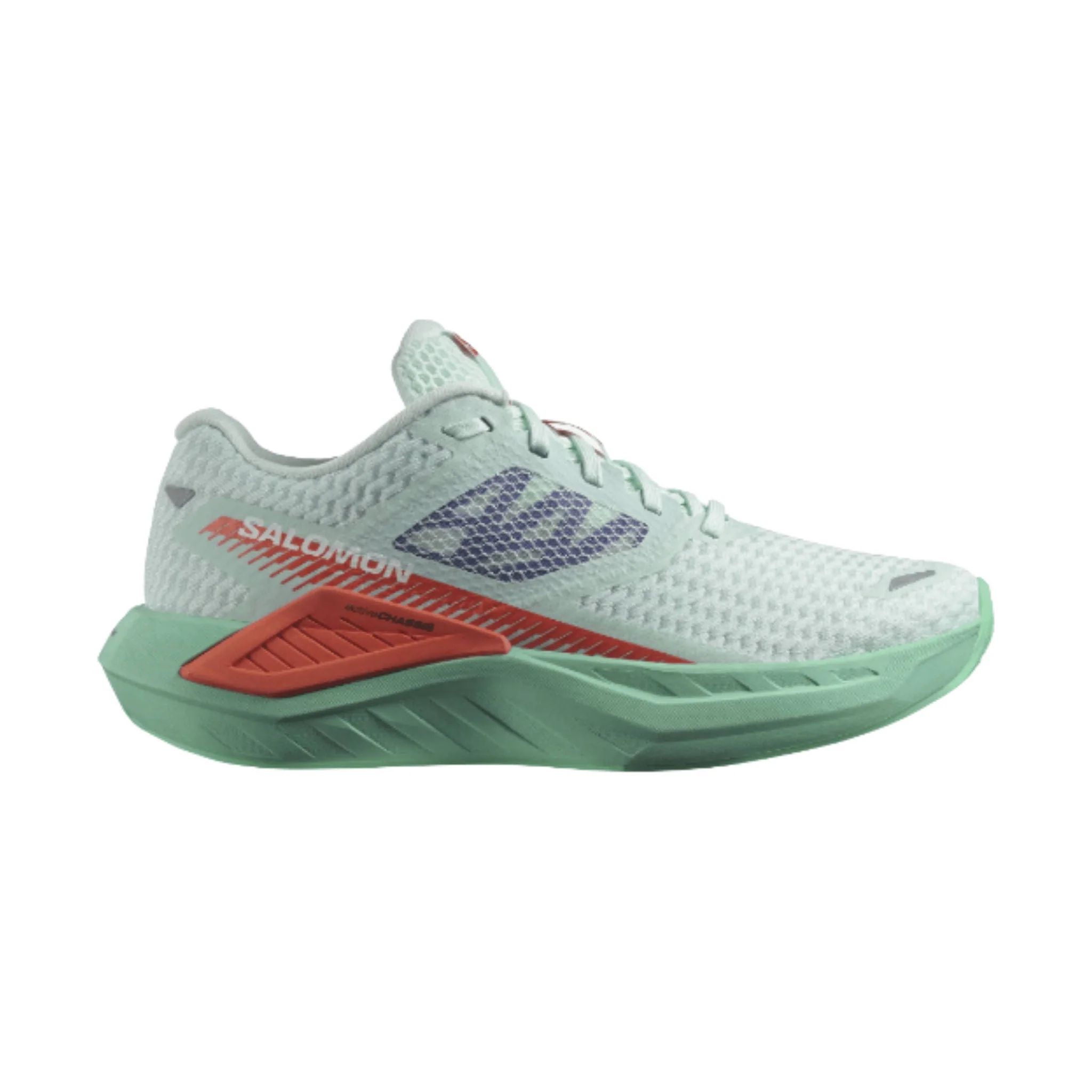 Men's Salomon Aero Blaze 2, Deep Lake/Cherry Tomato/Electric Green, 10 D Medium