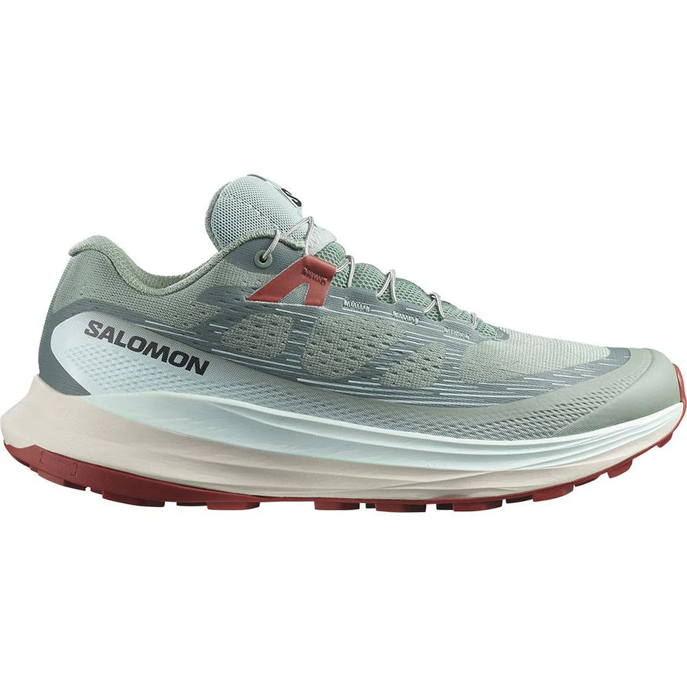 Men's Salomon Ultra Glide 2, Lily Pad/Bleached Aqua/Hot Sauce, 11.5 D Medium