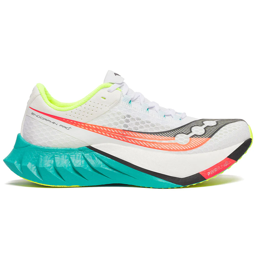 Men's Saucony Endorphin Pro 4, White/Mutant, 11 D Medium