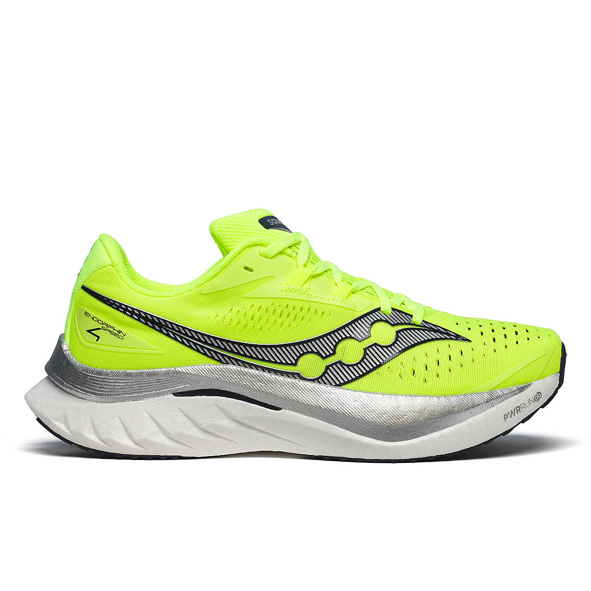 Men's Saucony Endorphin Speed 4, Citron/Navy, 12 D Medium