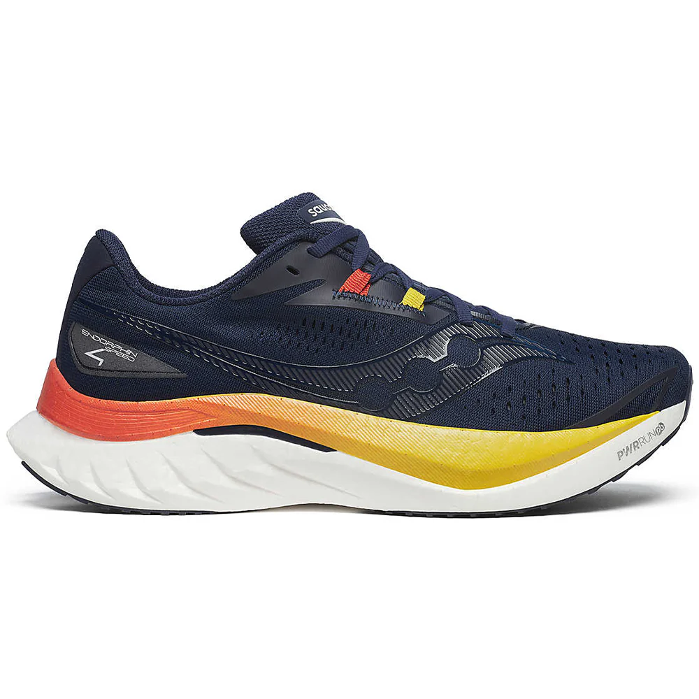 Men's Saucony Endorphin Speed 4, Navy/Spice, 11 D Medium