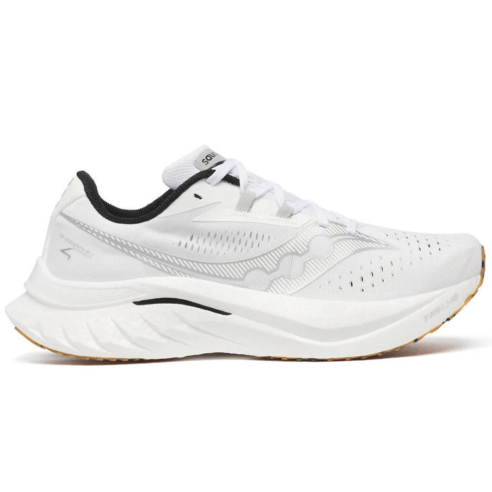 Men's Saucony Endorphin Speed 4, White/Gum, 9 D Medium