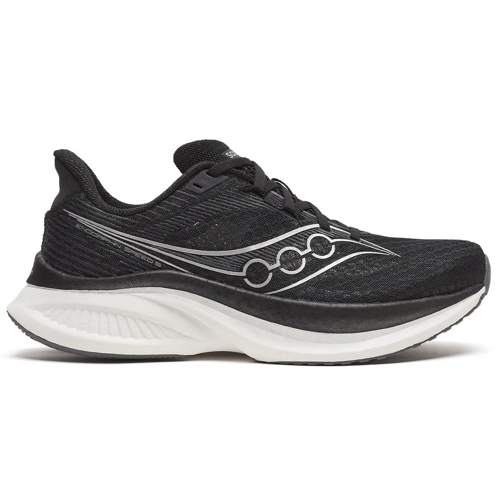 Men's Saucony Endorphin Speed 5, Black/White, 11.5 D Medium