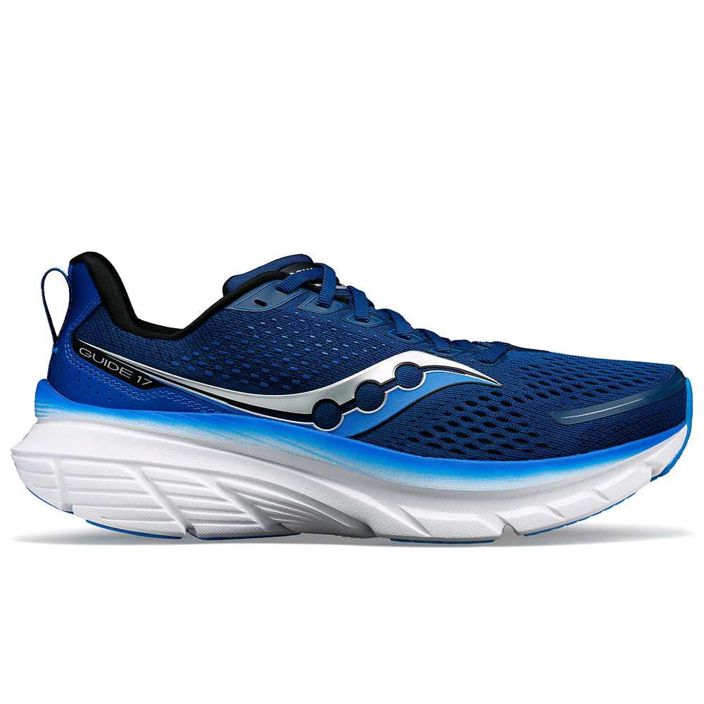 Men's Saucony Guide 17, Navy/Cobalt, 9 2E Wide