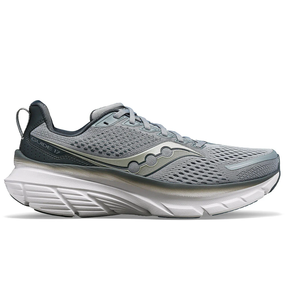 Men's Saucony Guide 17, Flint/Shadow, 11 2E Wide