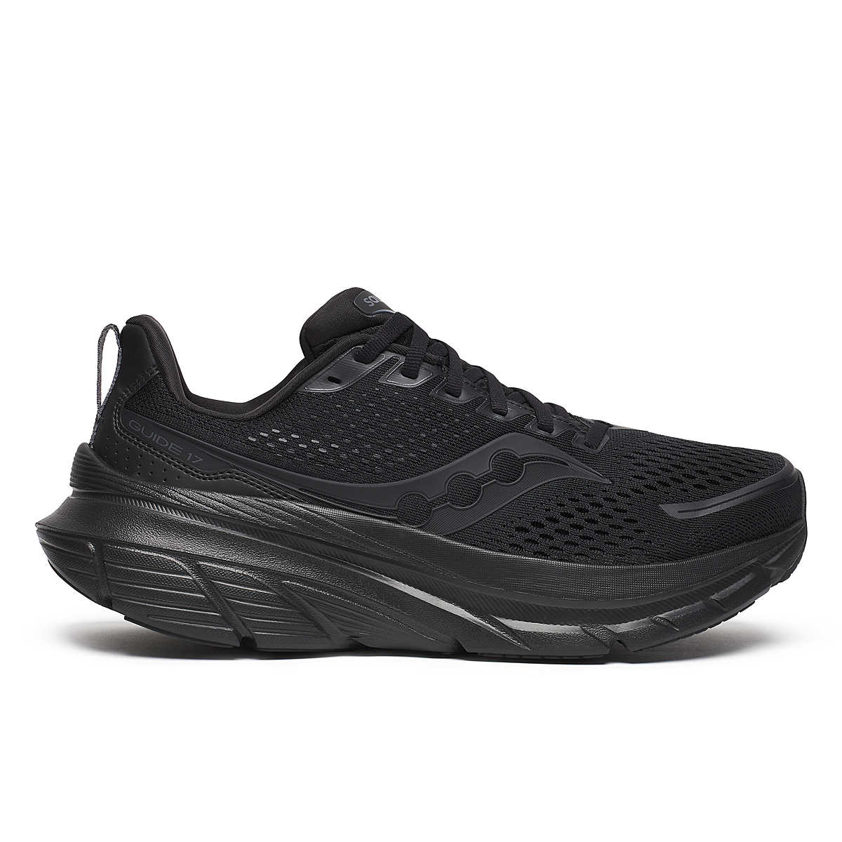 Men's Saucony Guide 17, Black/Black, 11 D Medium