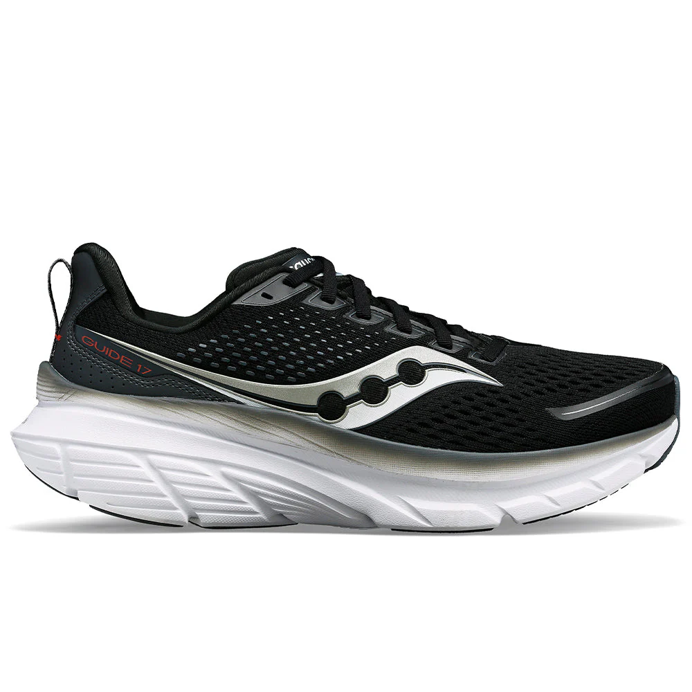 Men's Saucony Guide 17, Black/Shadow, 11.5 D Medium