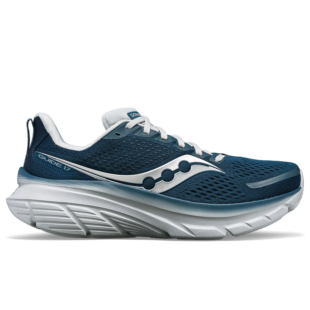 Men's Saucony Guide 17, Denim/Cloud, 13 D Medium
