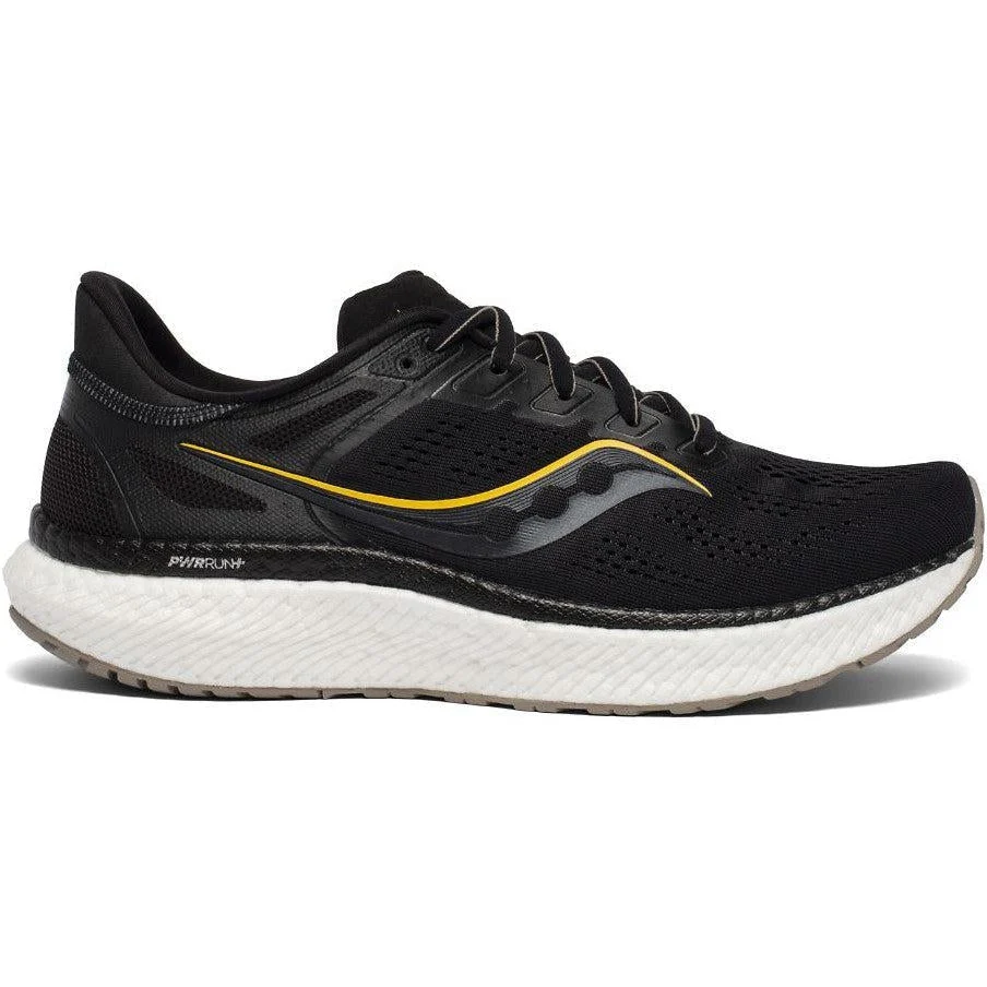 Men's Saucony Hurricane 23, Black/Vizigold, 9 D Medium