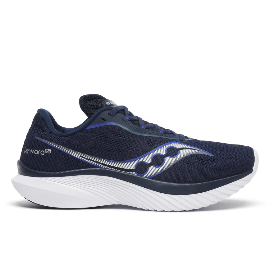 Men's Saucony Kinvara 15, Navy/White, 9.5 D Medium