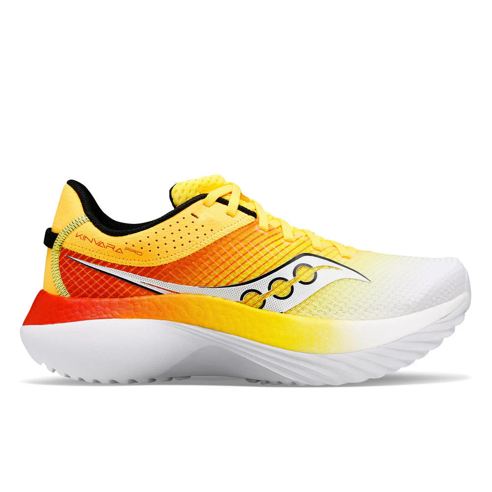 Men's Saucony Kinvara Pro, Vizigold/Infrared, 12 D Medium