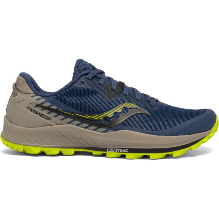 Men's Saucony Peregrine 11, Storm/Gravel, 9 D Medium
