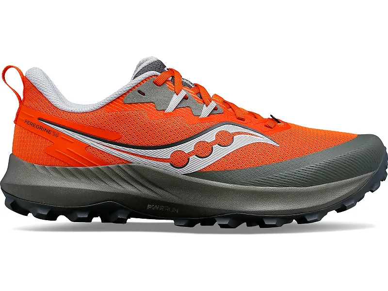 Men's Saucony Peregrine 14, Pepper/Bough, 11.5 D Medium