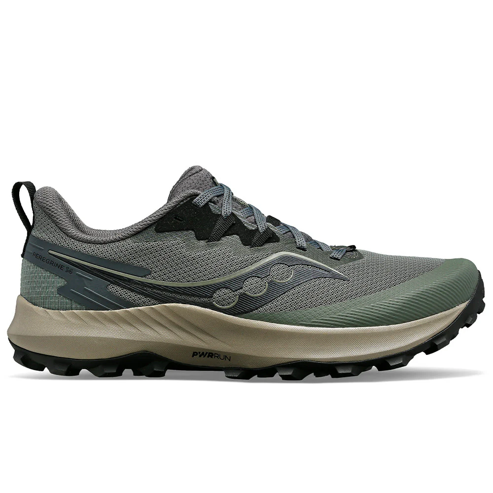 Men's Saucony Peregrine 14, Bough/Shadow, 13 D Medium