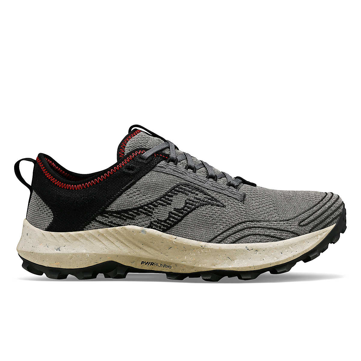 Men's Saucony Peregrine RFG, Shadow/Black, 12 D Medium