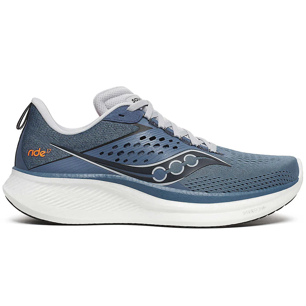 Men's Saucony Ride 17, Mirage/Black, 9 D Medium