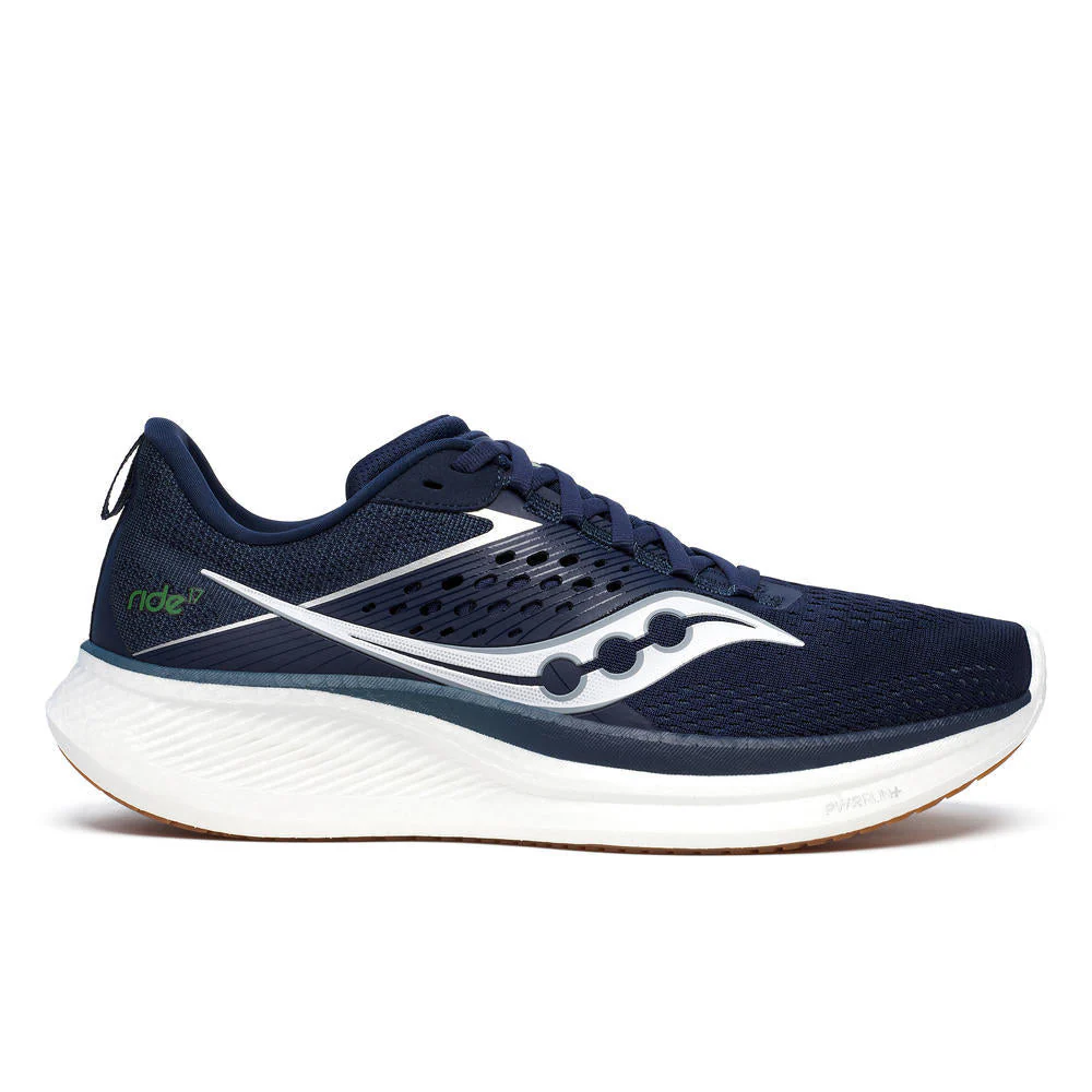 Men's Saucony Ride 17, Navy/Gum, 10.5 D Medium